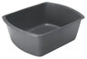 Medline Rectangular Plastic Washbasin, Graphite