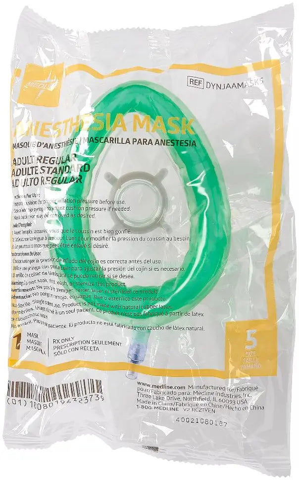 Medline Tail Valve Anesthesia Mask, Child Size 5