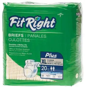 Medline FitRight Plus Adult Briefs