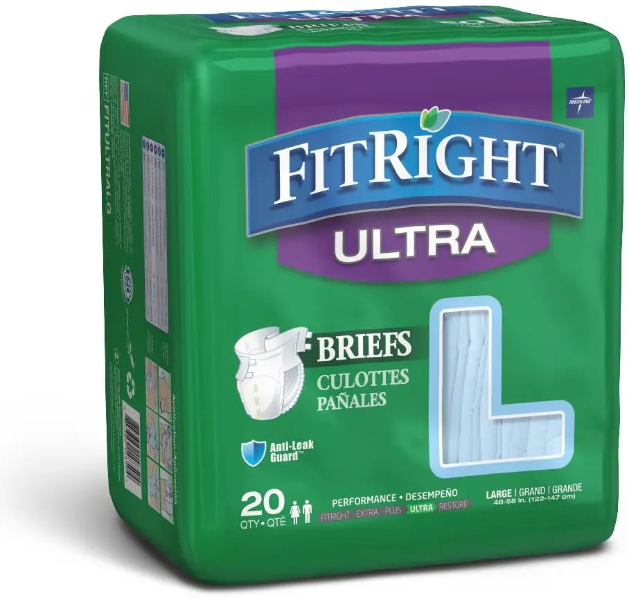Medline FitRight Ultra Briefs - Adult Incontinence Briefs