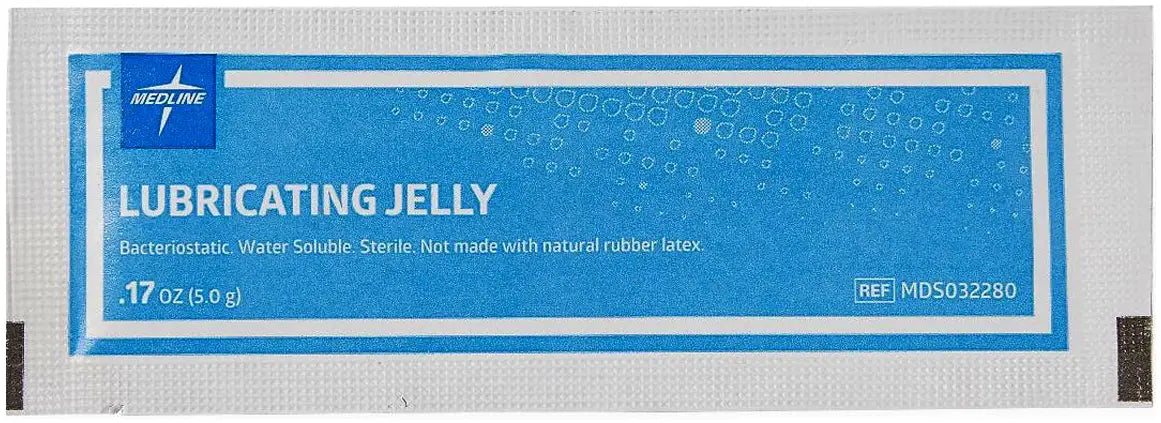 Medline Lubricating Jelly 5g Sterile Packet