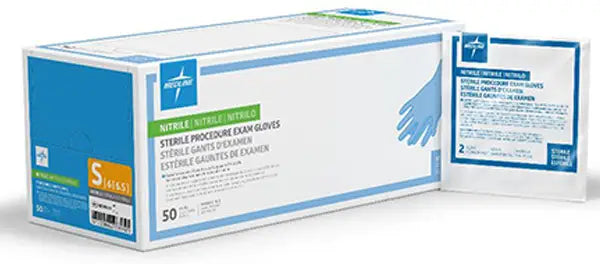 Medline Sterile Powder-Free Nitrile Exam Glove
