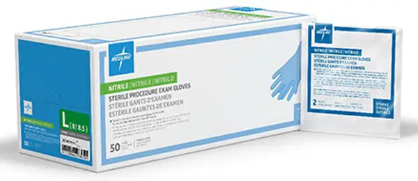 Medline Sterile Powder-Free Nitrile Exam Glove