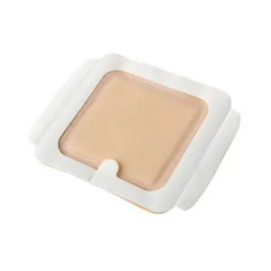 Medline Optifoam Adhesive Foam Dressing, 6 x 6 Inch with 4-1/2 x 4-1/2 Inch Pad