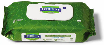 Medline Aloe Quilted Personal Cleansing Wipes 8x12 Inches