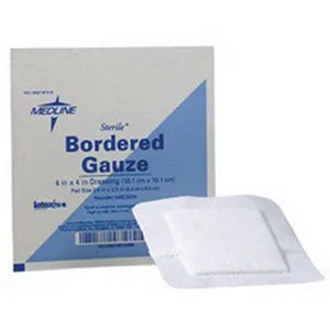 Medline Sterile Bordered Gauze 6 x 6 Inch