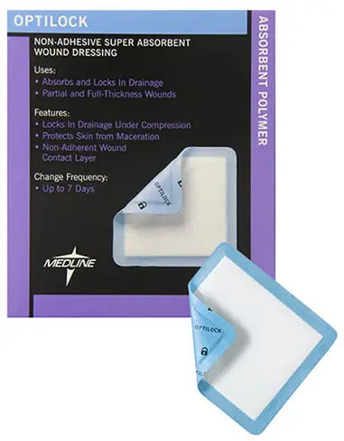 Medline OptiLock Non-Adhesive Super Absorbent Wound Dressings