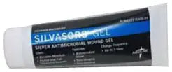 Medline Silvasorb Antimicrobial Hydrogel Dressing with Ionic Silver 1-1/2 oz Tube