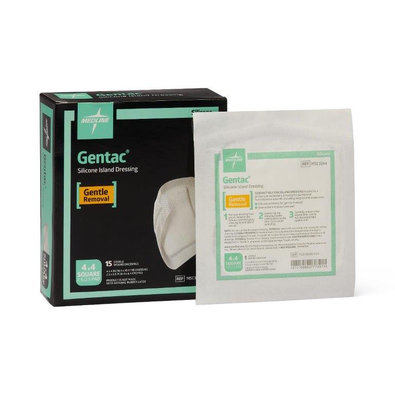 Medline Silicone Adhesive Island Wound Dressing