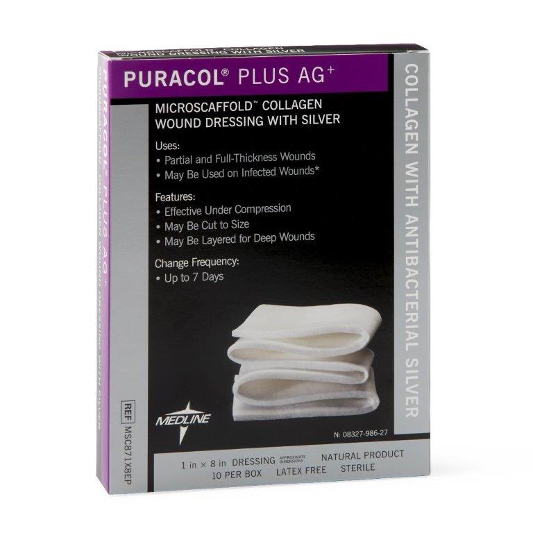 Medline Puracol Plus AG Collagen Antimicrobial Silver Wound Dressing