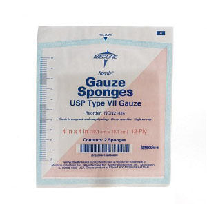 Medline Woven Gauze Sponges - Multiple Sizes & Sterility Options