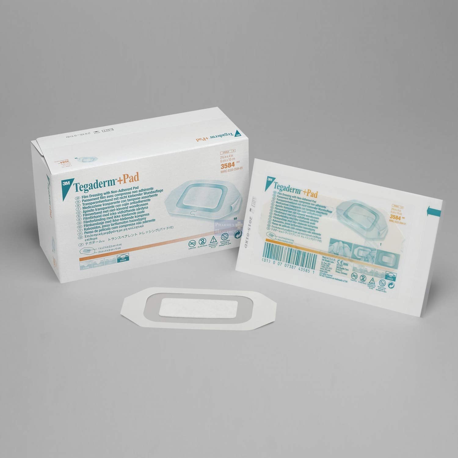 Solventum Corporation Tegaderm Film Dressing with Non-Adherent Pad