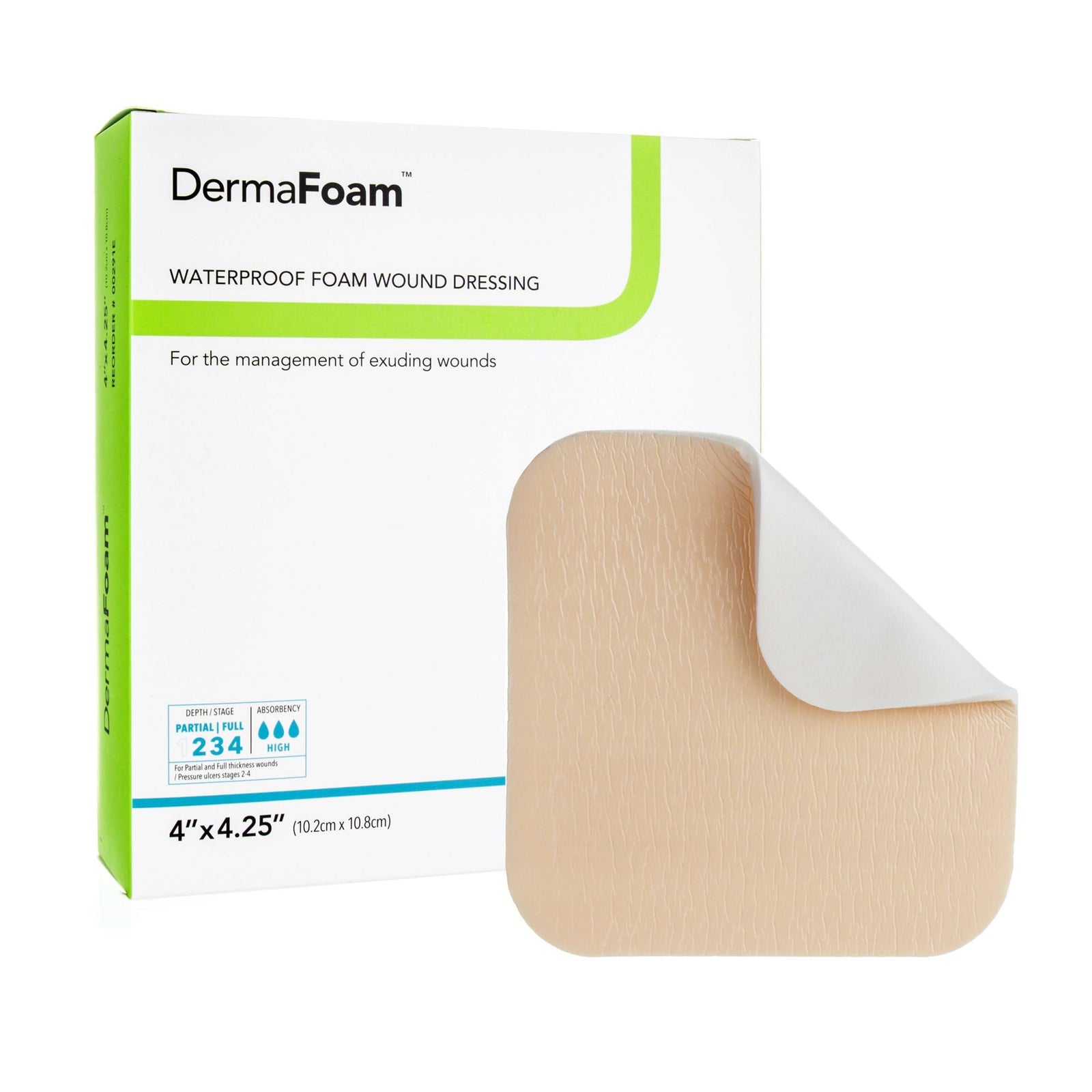 DermaRite Waterproof Foam Wound Dressing