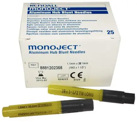 Cardinal Health Monoject Blunt Cannula - 17 Gauge & 19 Gauge