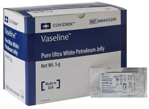 Vaseline Pure Ultra White Petroleum Jelly, 5g Packets