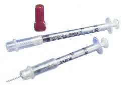 Cardinal Health Tuberculin Safety Syringes 25G x 5/8", 1 mL