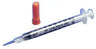 Monoject SoftPack Insulin Syringe 29G x 1/2" with Accu-tip Flat Plunger