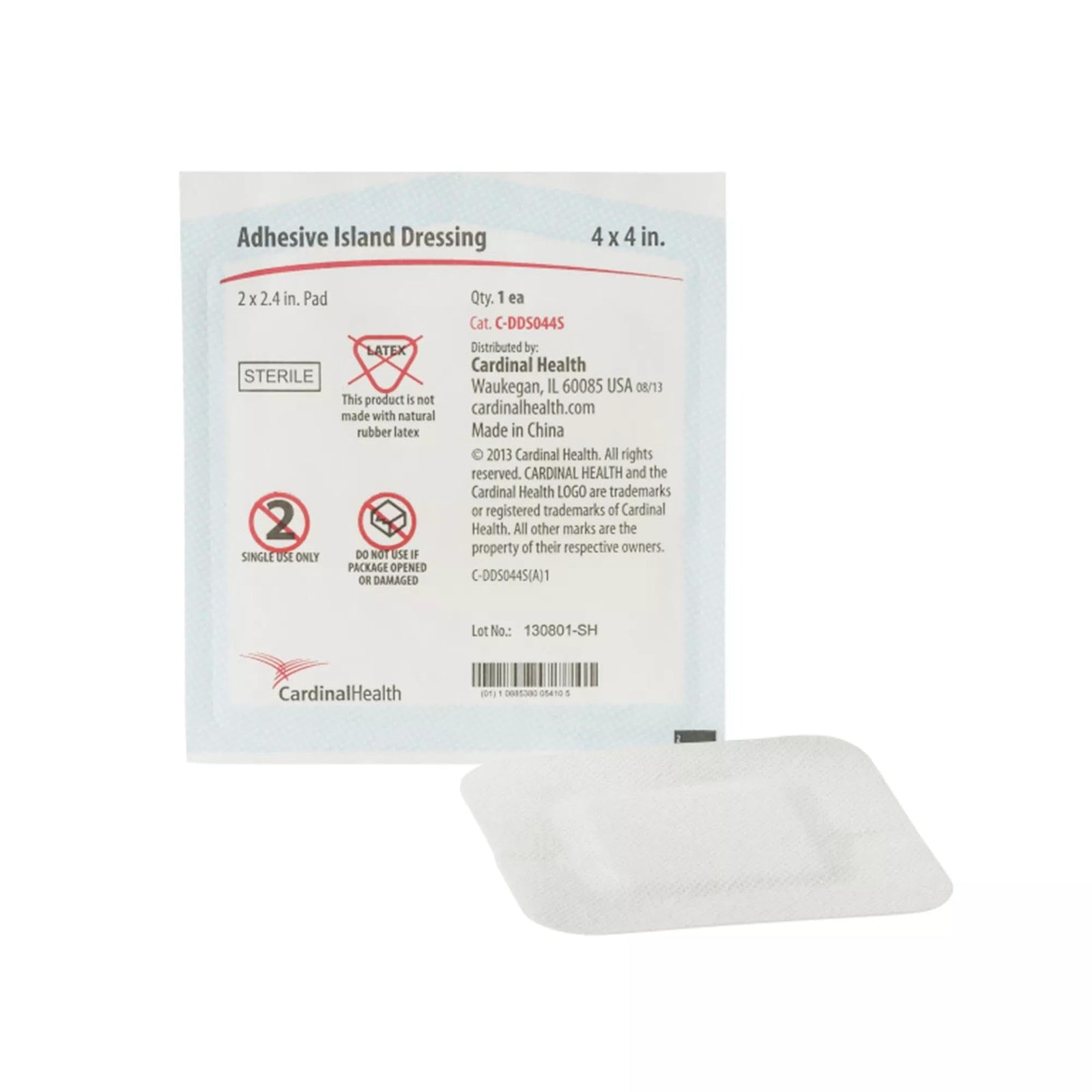Cardinal Health Adhesive Island Dressing, Sterile