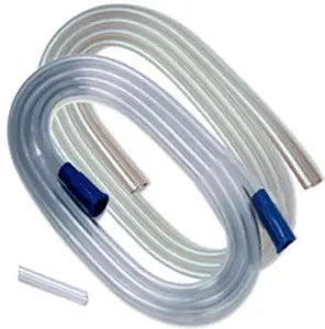 Argyle Suction Tubing with Molded Connectors 1/4" x 6', PVC, Sterile