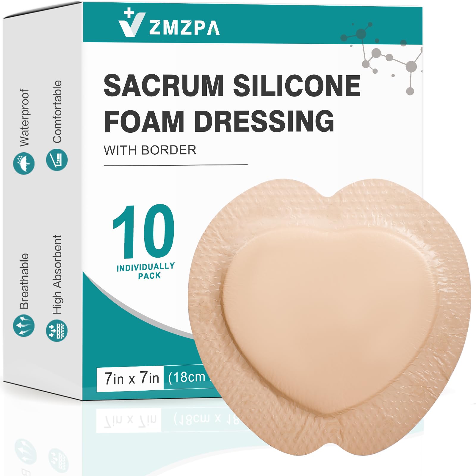 Coloplast Comfeel Plus Sacral Hydrocolloid Dressing 7" x 8"