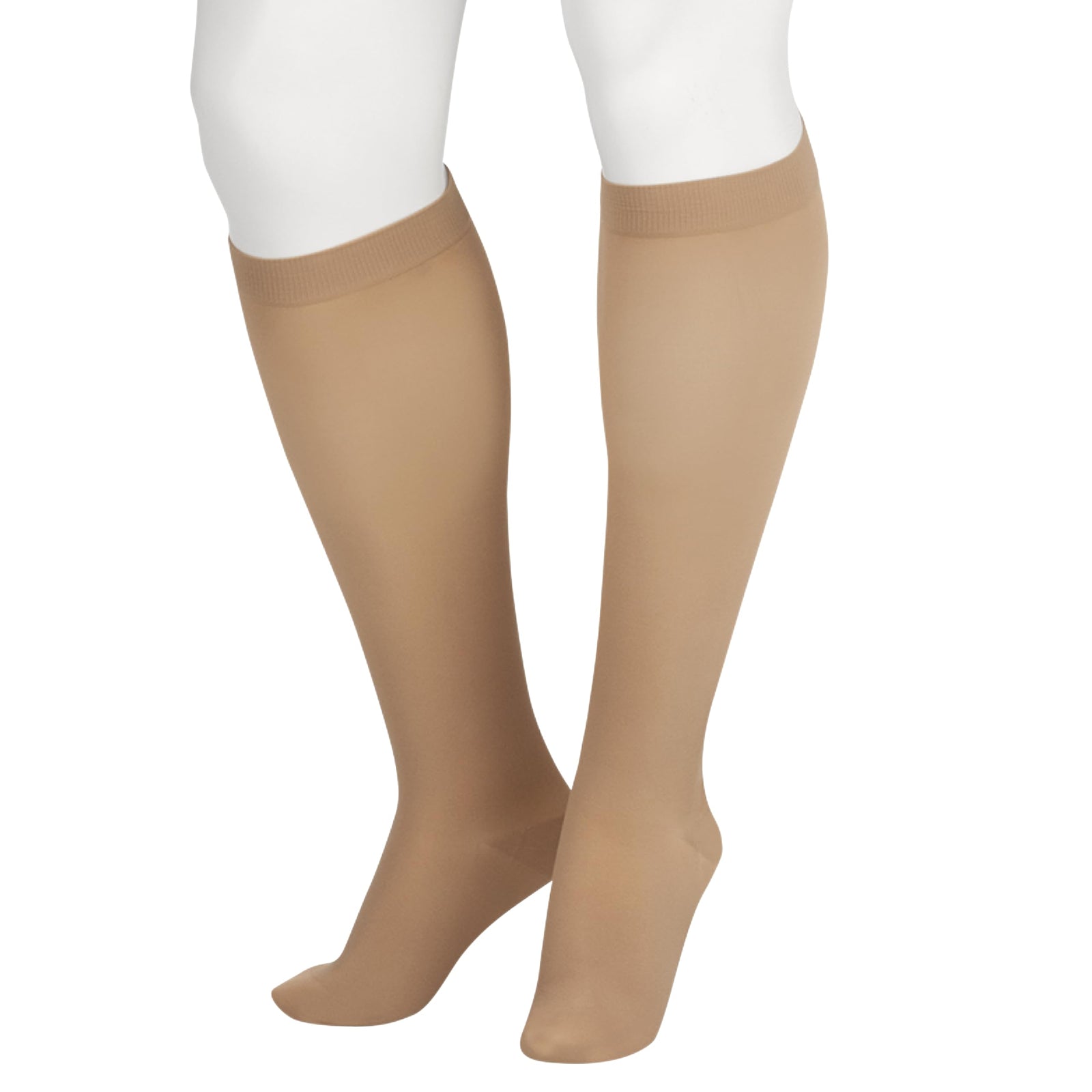 Juzo Soft Opaque Compression Stockings - Knee High, 30-40 mmHg, Size 3, Beige