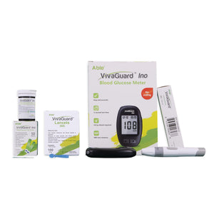Abound Diagnostics Ino Blood Glucose Meter with Test Strips, Lancets & Lancing Device image