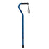 Drive Medical Blue Crackle Offset Handle Cane with Gel Grip