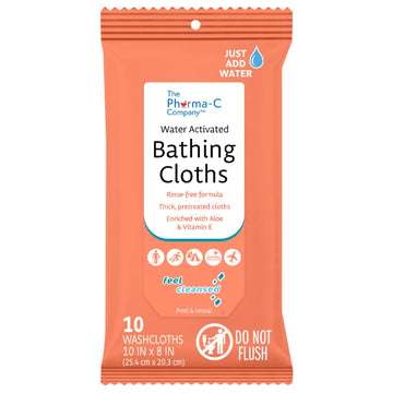 KLEEN TEST PRODUCTS Water Activated Bathing Cloth - Pack of 10