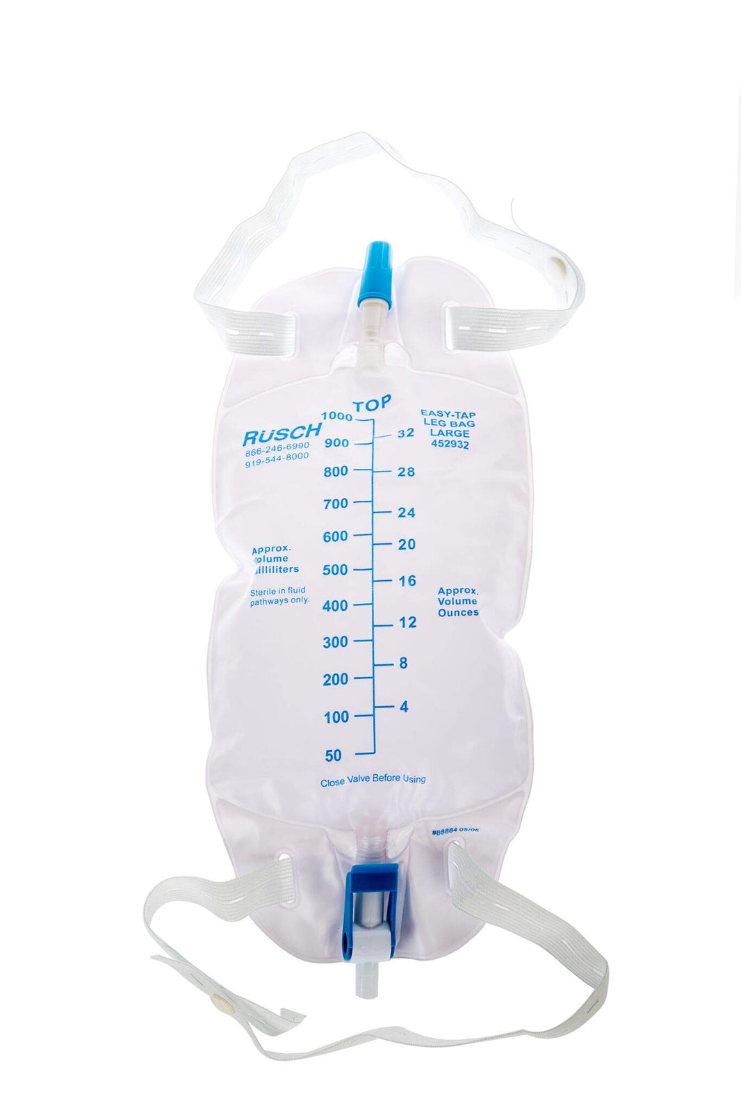 Teleflex EasyTap Leg Bag with Anti-Reflux Valve