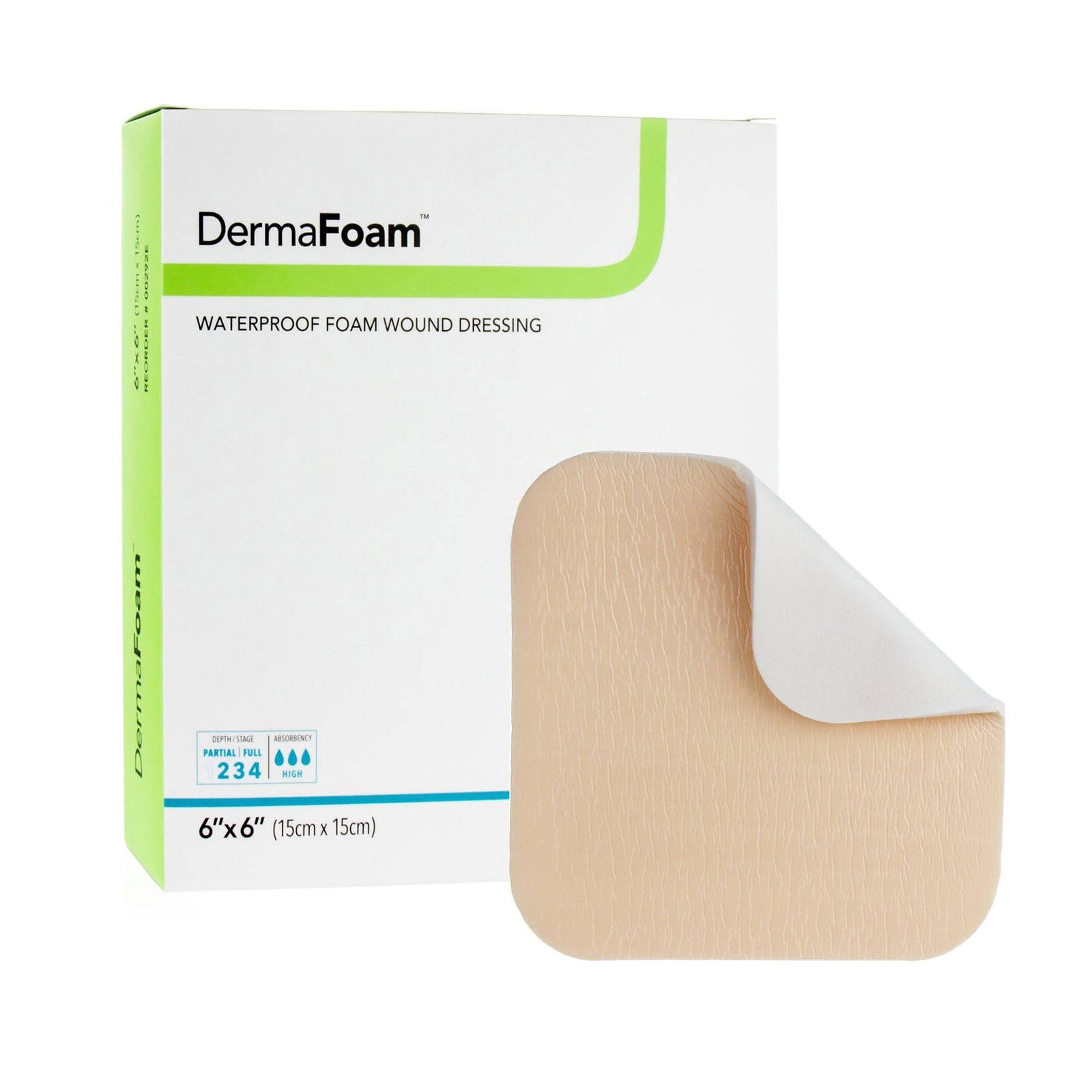 DermaRite Waterproof Foam Wound Dressing