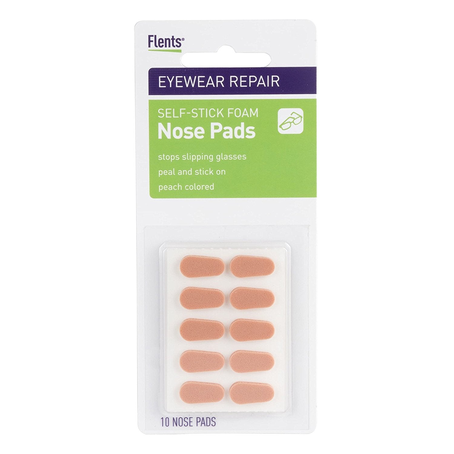 Flents Self-Stick Foam Nose Pads, Peach