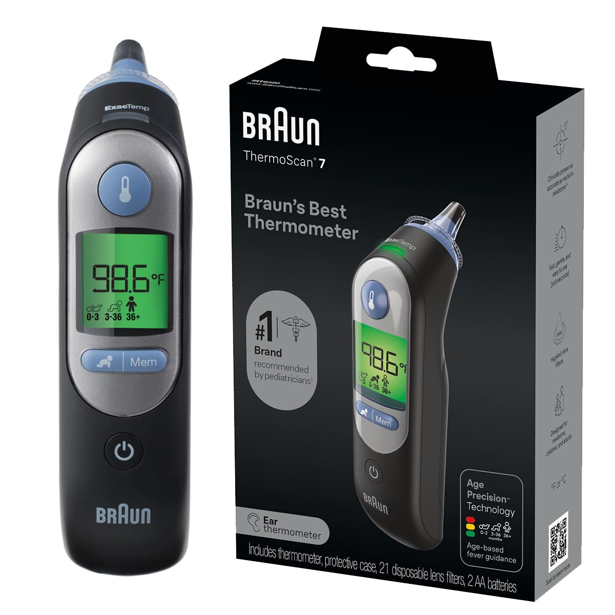 Braun ThermoScan Ear Thermometers and Lens Filters