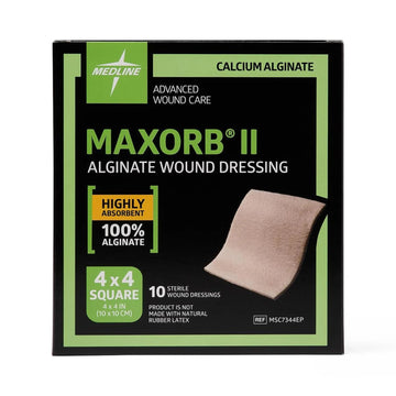 Medline Maxorb II Calcium Alginate Dressing, 4