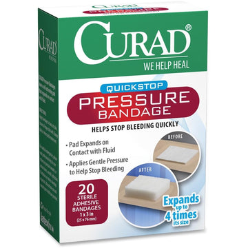 Curad Adhesive Pressure Bandages, Large 1