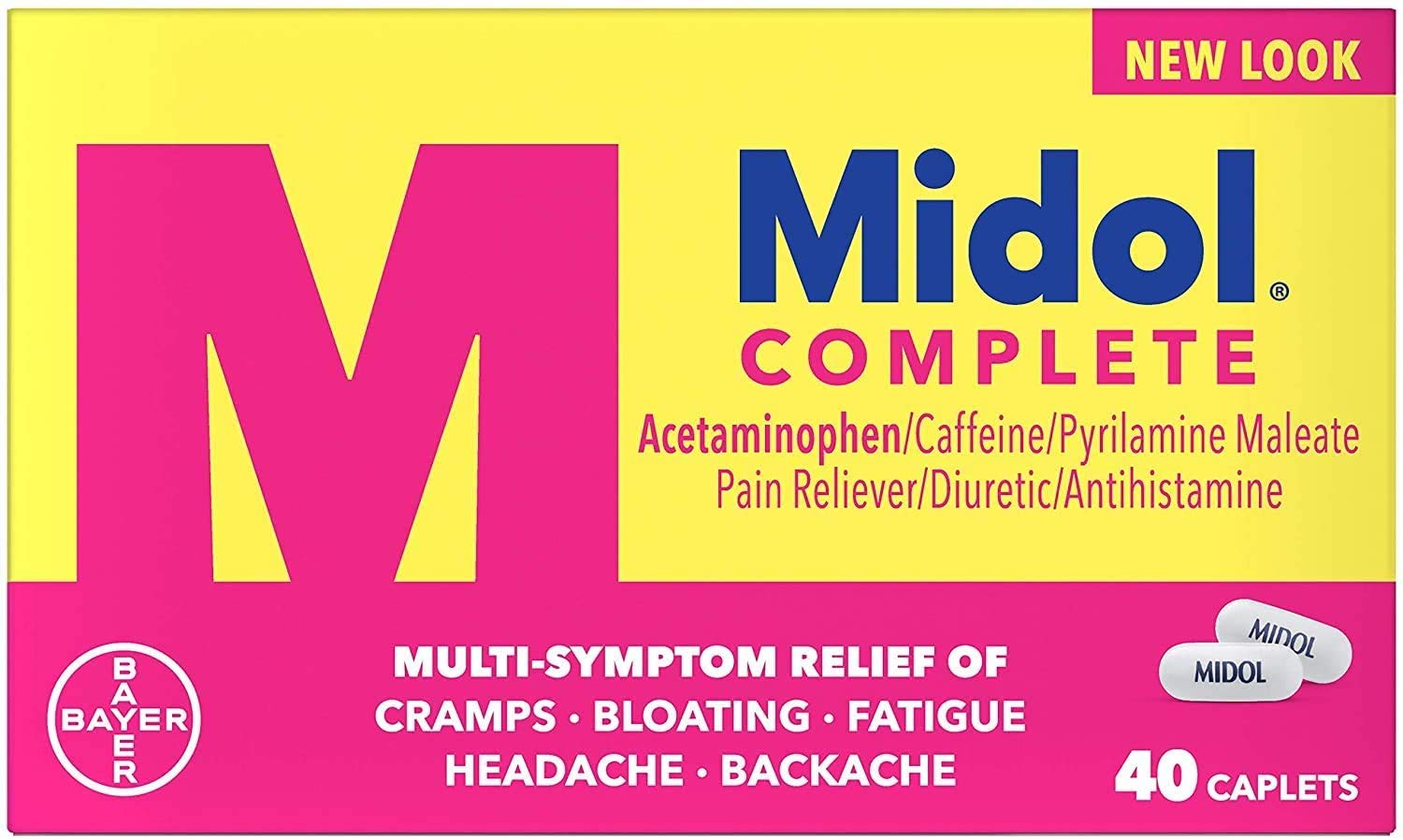 Bayer Midol Complete Caplets 40 Count