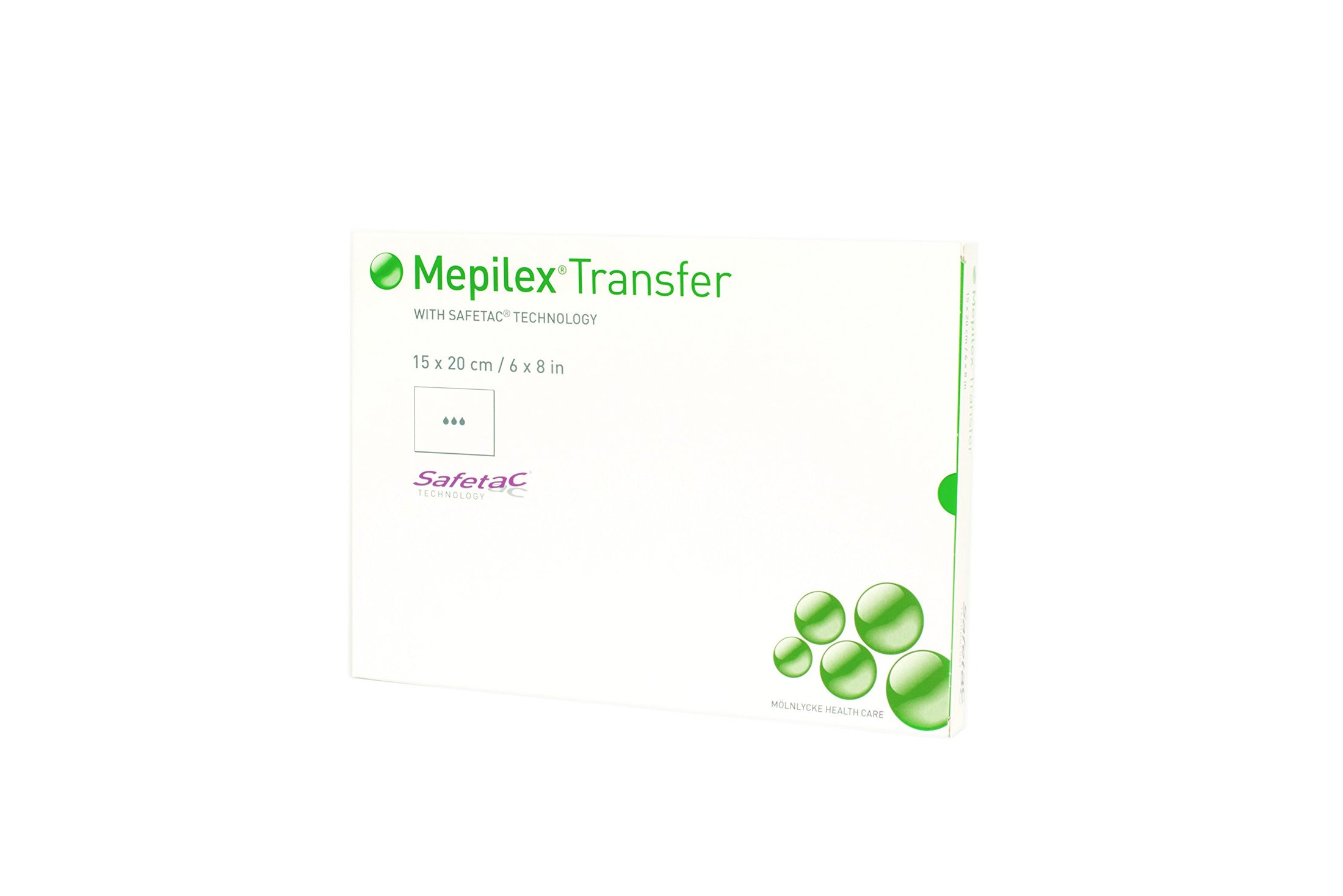 Molnlycke Health Care Mepilex Transfer Soft Silicone Exudate Transfer Dressing 6" x 8"