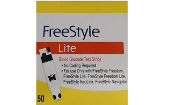 Abbott Diabetes Care FreeStyle Lite Blood Glucose Test Strips - Box of 50