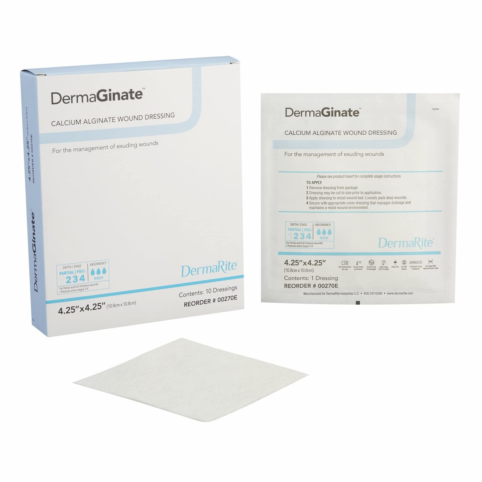 DermaRite Calcium Alginate Wound Dressing