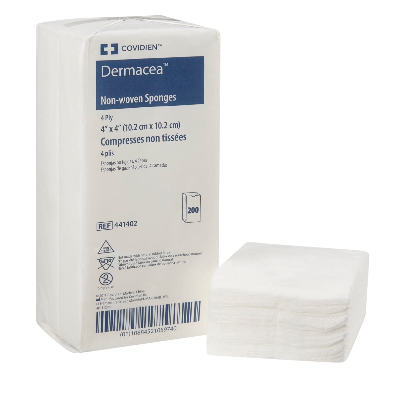 Cardinal Health Dermacea Non-Woven Gauze Sponge — Multiple Sizes & Ply Options