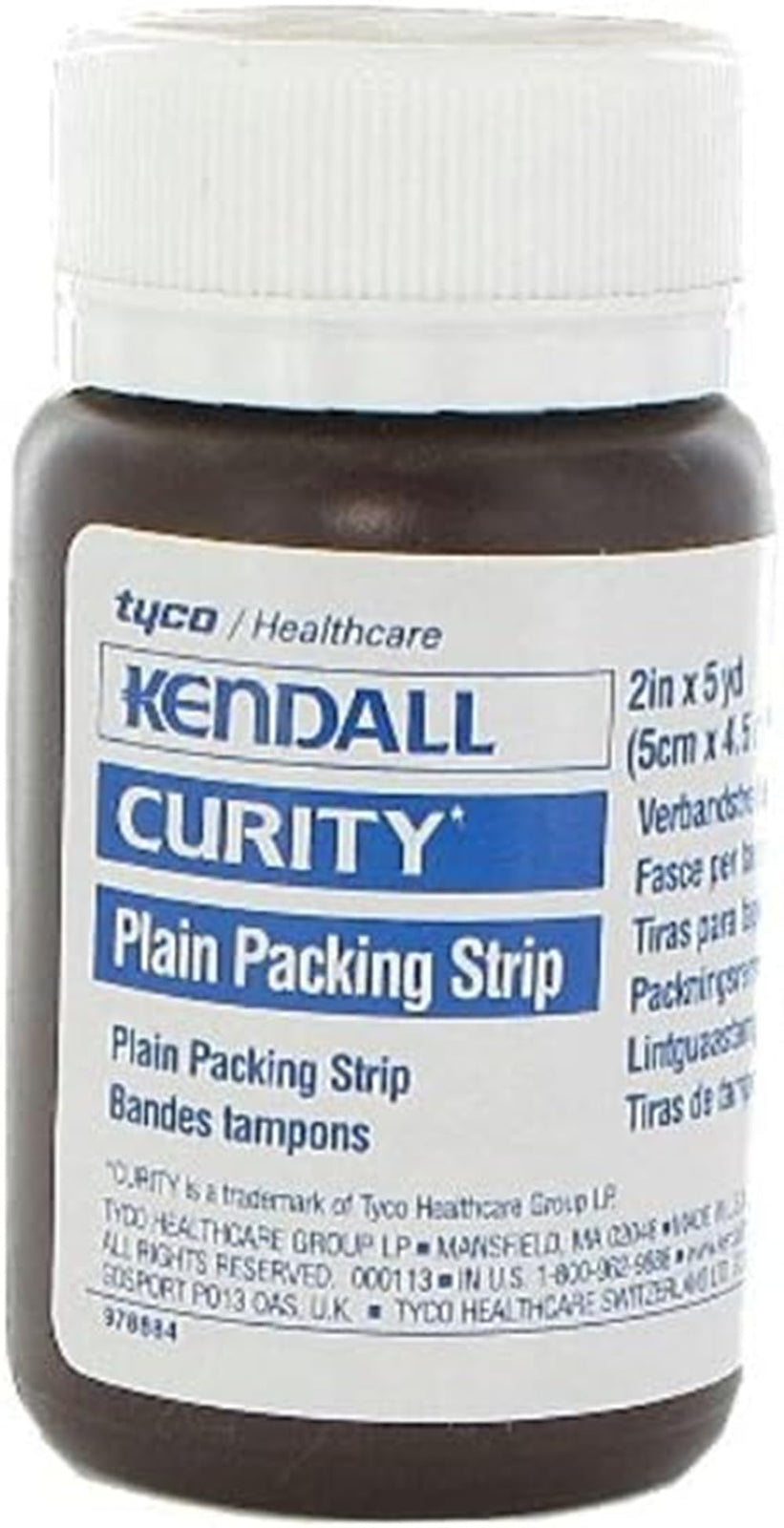 Cardinal Health Curity Iodoform Packing Strips - Sterile Wound Care Gauze
