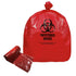Medegen Biohazardous Waste Bag Red/Black 33 Gallon 1.20mil