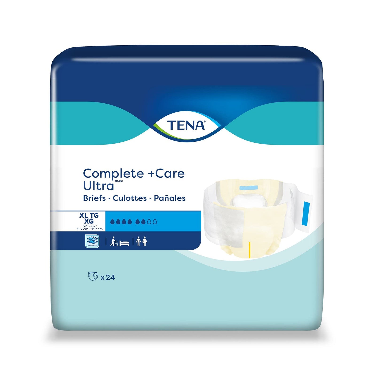 TENA Complete + Care Ultra Briefs - Adult Incontinence Briefs