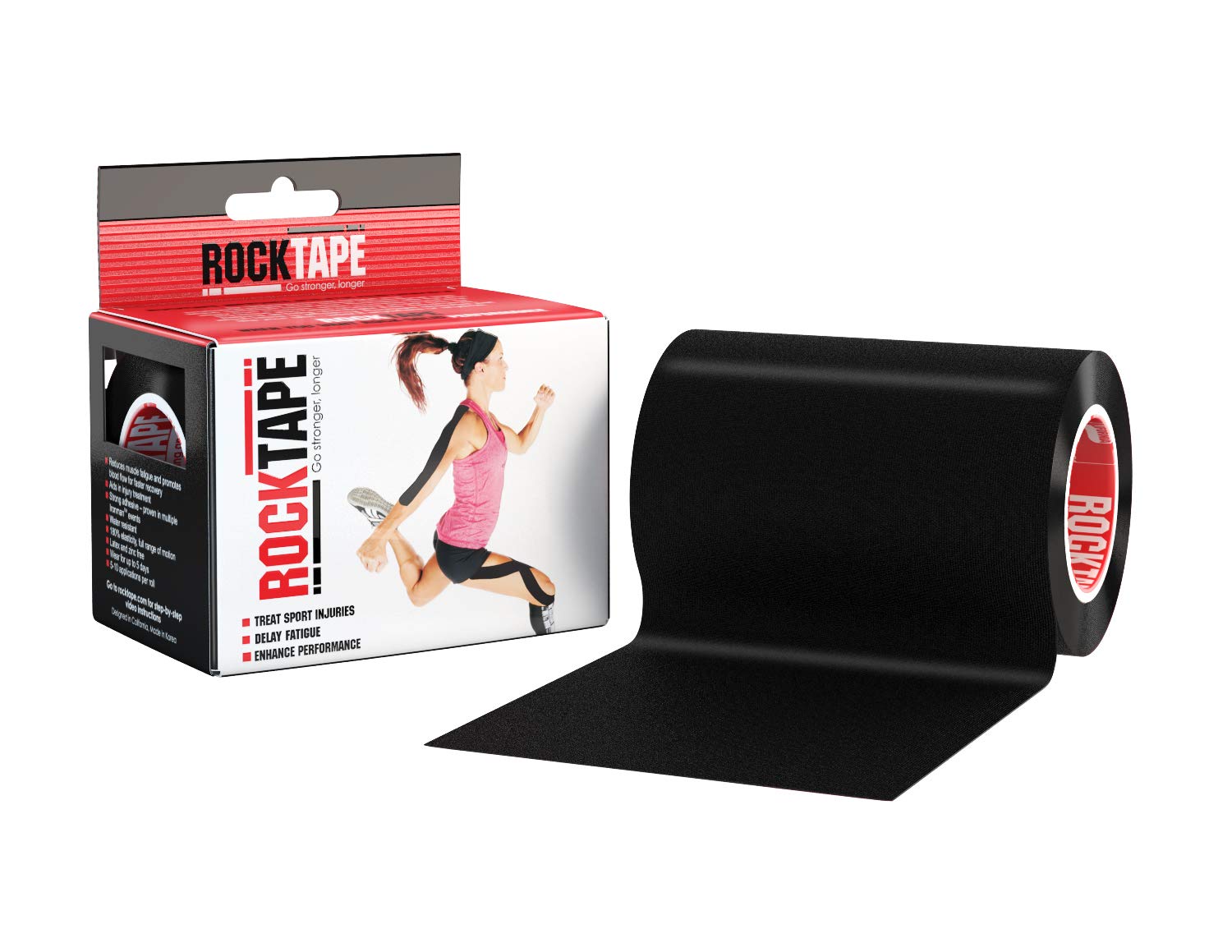 Implus RockTape Mini Big Daddy Kinesiology Tape, 4" x 16.4' Roll, Medical