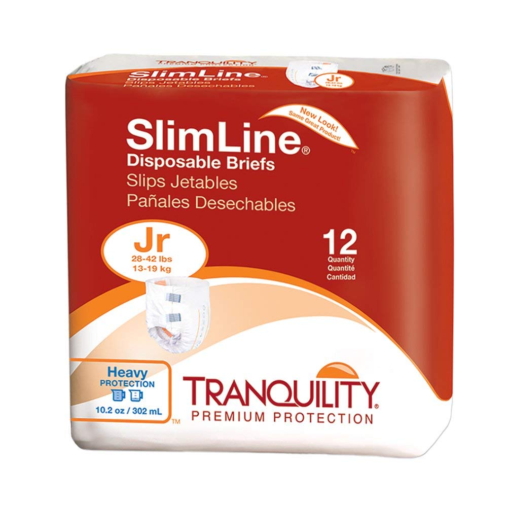 Tranquility SlimLine Junior Disposable Briefs Size 5/6