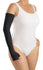 Medi USA LP Harmony Arm Sleeve with Gauntlet and Silicone Top Band - Size 3, 20-30 mmHg, Black