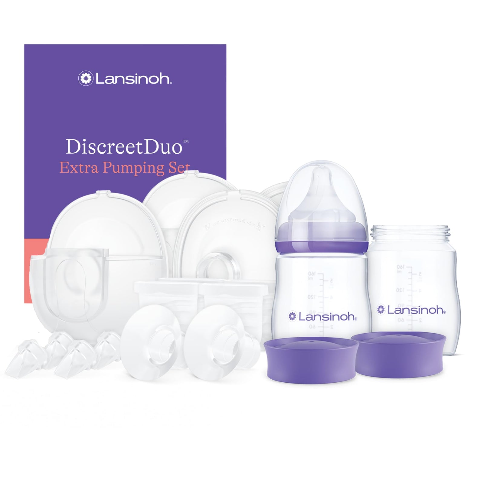 Lansinoh Wearable Breast Pump with Multiple Flange Sizes
