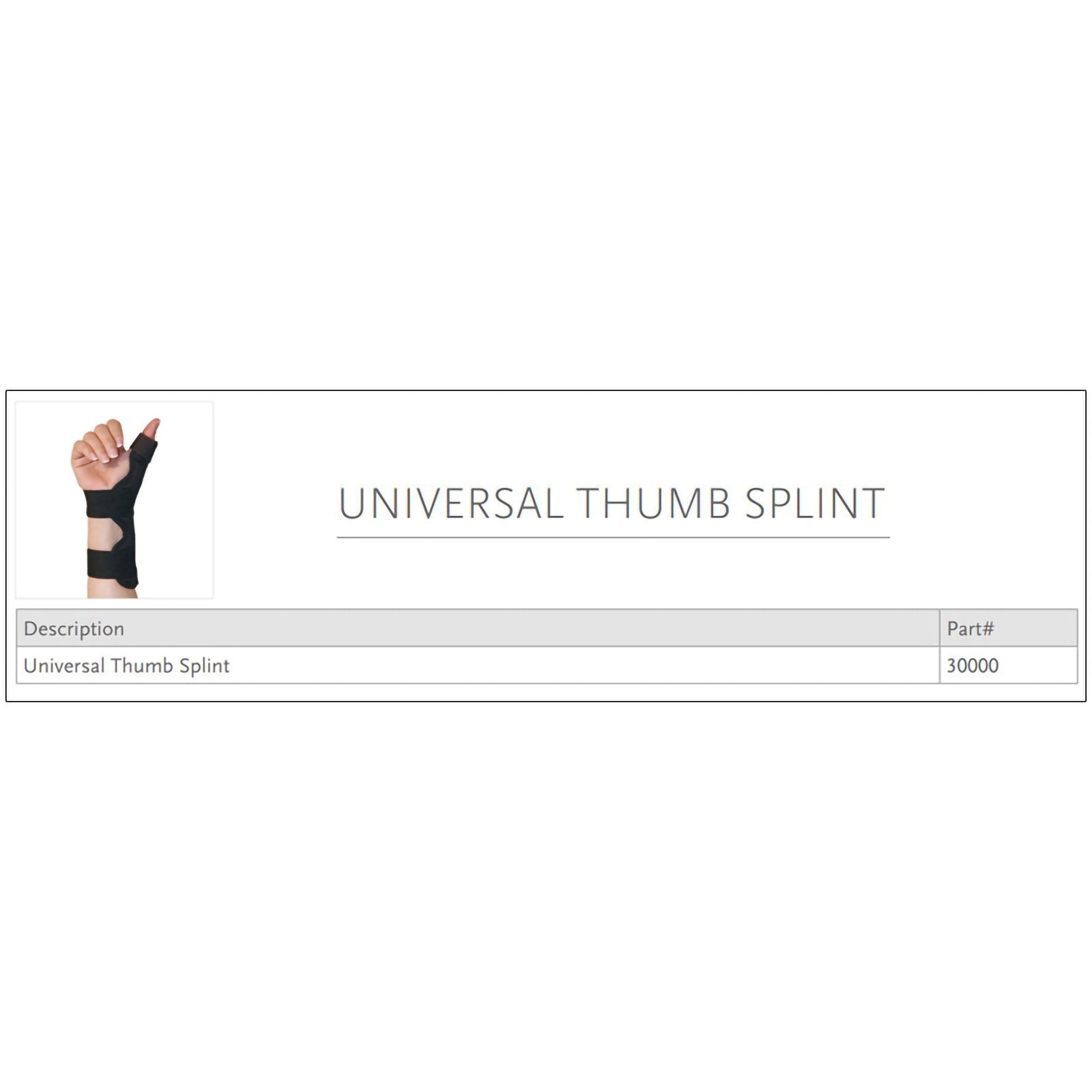 Ossur Thumb Splint