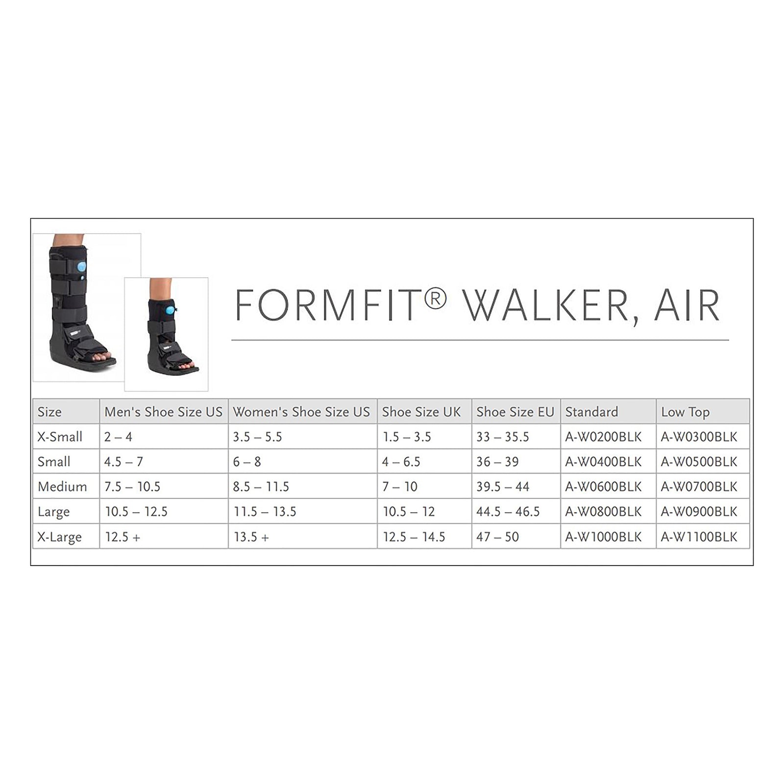 OSSUR AMERICAS I Walker Boot, Air Equalizer