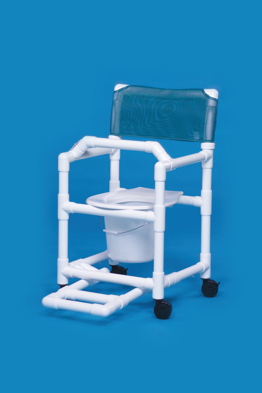 INNOVATIVE PROD. Shower Commode Chair with Footrest 38" x 21" x 20"