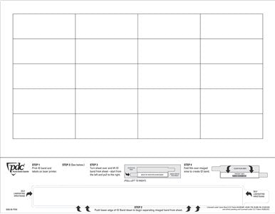 Datamate® Identification Wristband with Extender - Box of 1000